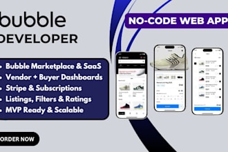 build your mvp or marketplace saas web app with bubbleio expert bubble developer