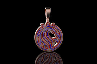 design a custom 3d cad model for your pendant