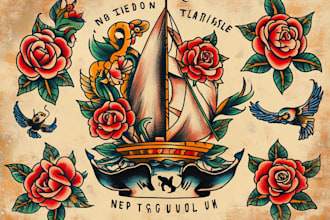 do neo traditional and old school tattoo designs