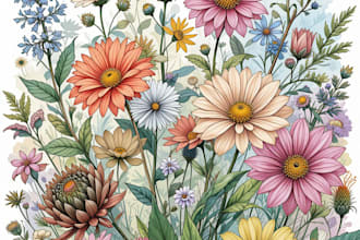 paint watercolour botanical illustrations
