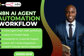 setup n8n ai automation, expert n8n workflow,n8n ai agent,lead gen
