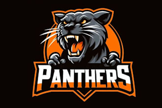design high quality panther sport mascot logo for your business