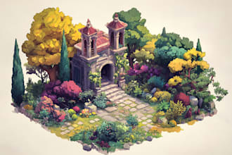design a sci fi environment concept art for you game