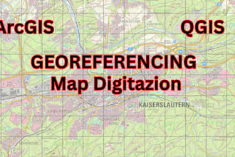 georeference scanned maps and digitize features