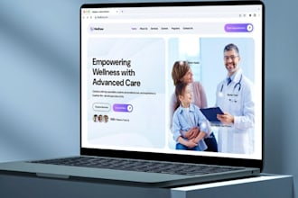 build modern home care website medical healthcare website