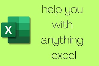 do excel data entry, projection and web research, admin support, emails