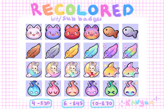 recolored bit sub badges