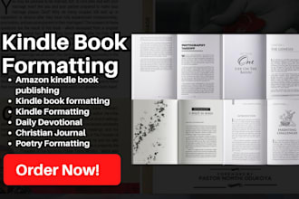 format ebook paperback kdp low content book and journal for kindle publishing