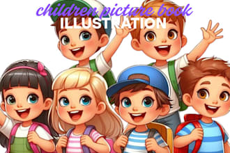 do children picture book illustration children story book illustration for kdp