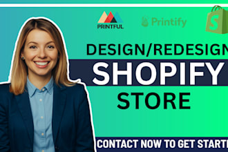 do shopify redesign shopify store design for print on demand product shopify pod
