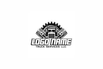 craft a custom auto care logo for truck repair, towing, or mechanic businesses