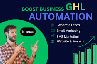 setup, automate your gohighlevel CRM, funnels and saas and ghl virtual assistant