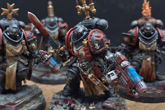 paint your warhammer 40k aos dnd miniatures in a true grimdark style