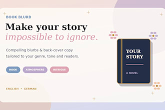 write a compelling book blurb and back cover description