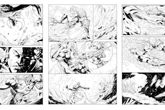 draw manga comic webtoon anime story for you