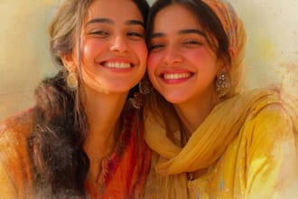 create family portrait  and friendship portrait