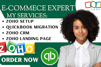 setup zoho crm, zoho campaign, zoho form, zoho landing page, quickbook migration