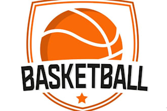design modern awesome basketball logo