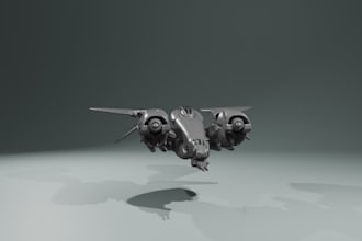 create 3d hard surface model for printing