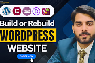 build, rebuild wordpress website and create modern wordpress website