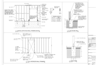 design your wood structure, house plan, framing plan, and foundation plan