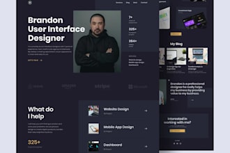create personal portfolio website photography model blog business website