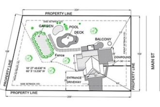 design site plan, plot plan, property plan, layout map, campound map, plat plan