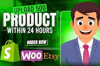 upload bulk products up to 400 to woocommerce or shopify store