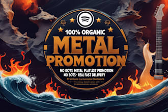 boost your spotify metal music to thousands of real targeted metal fans
