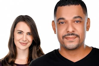 professional corporate headshot retouching for business profiles