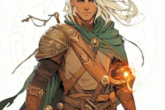 draw dnd art, fantasy character, creature and dnd party