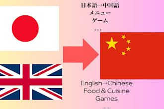translate japanese and english into chinese