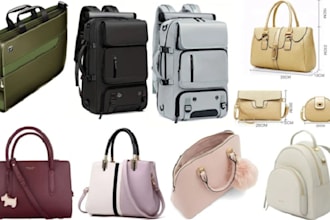 design bag, backpack, handbag, luggage with tech pack