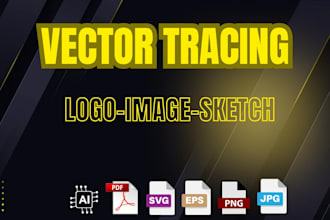 do vector tracing, vectorize image, convert to vector art, image to vector logo