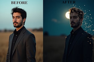 do photoshop editing, realistic photo manipulation and product editing
