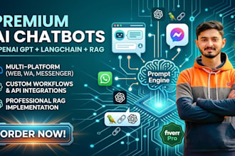 develop ai chatbots using openai gpt and prompt workflows