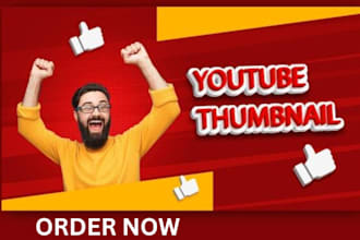 create youtube thumbnail  covers video thumbnai custom design logo sports