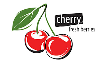 create professional modern cherry logo design