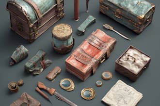 draw object icons, props