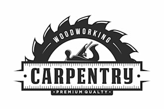 create an awesome woodworking logo