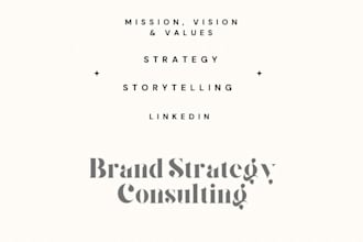 craft a powerful brand story, values and brand strategy
