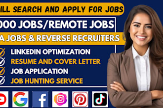 job search apply jobs job application job hunting, reverse recruit, linkedin