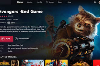 develop iptv app, smart tv app, samsung tv, live tv app with subscription