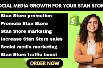 do stan store promotion social media marketing to increase stan store sales