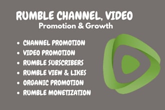 promote your rumble video and channel to targeted audiences