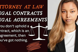 be your online lawyer, write legal contracts and agreements