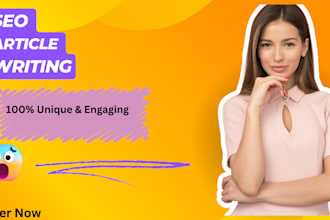 be SEO blog post writer, article writer, and content writer