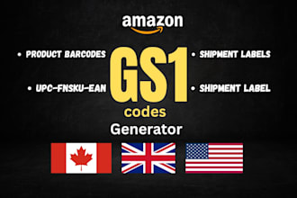do amazon gs1 barcodes and product labels