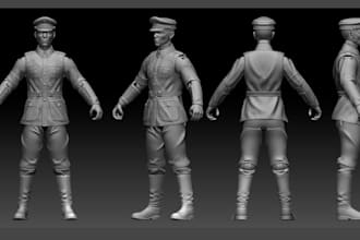 sculpt 3d articulated figure 3d character sculpting 3d articulated toy design