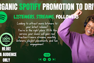do organic spotify music promo to over 1 million fans to increase streams